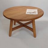 Brutalist oak coffee table