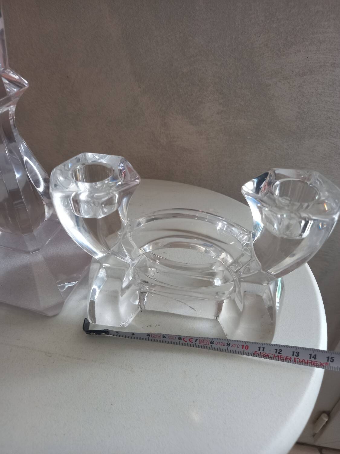 Crystal candle holder