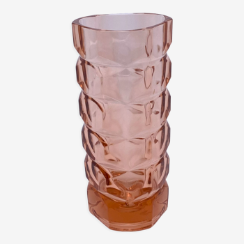 Pink glass PM vase