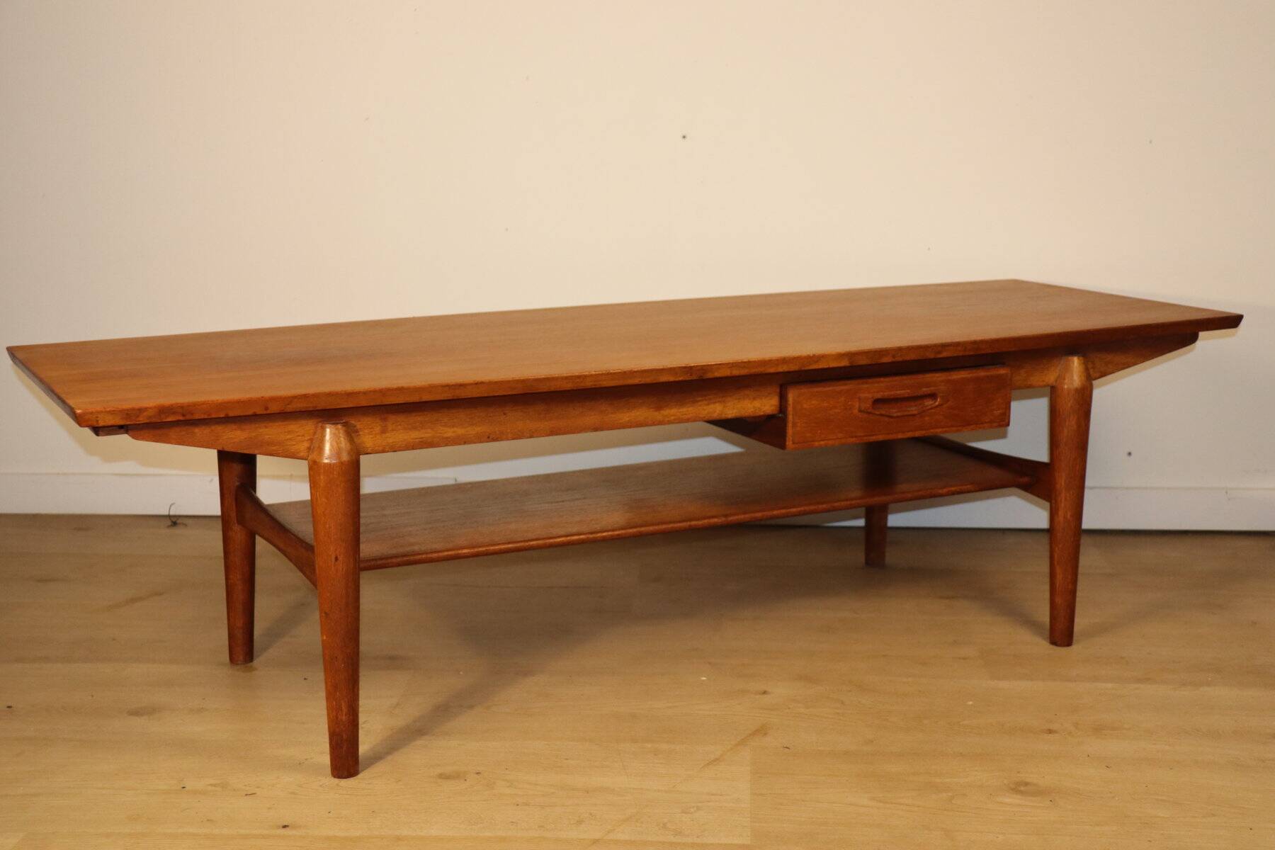 Scandinavian teak coffee table from the 1960s.
