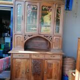 Buffet deux corps Gauthier Poinsignon en noyer