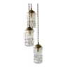 Waterfall pendant light 3 vintage tulips