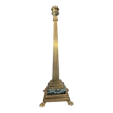 Column lamp in gilded bronze and marble 36cm