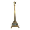 Column lamp in gilded bronze and marble 36cm