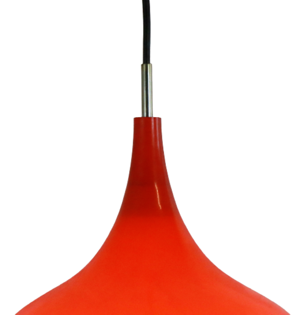 Glass pendant lamp orange