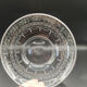 Solid glass and silver plate