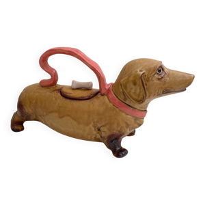 Théière zoomorphe teckel