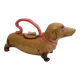 Dachshund zoomorphic teapot - Japanese glazed ceramic
