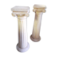 Paire de colonnes selettes en béton