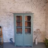 Small green glass cabinet