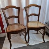 2 rattan chairs early twentieth century