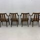 Set of 4 Plywood dining chairs , 1960s