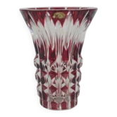 Vintage 1960s crystal vase from Val Saint-Lambert.