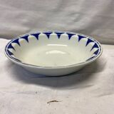 Large flat serving Sarreguemines