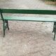 Cast iron old garden bench