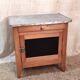 Parisian buffet in solid wood and enamelled sheet metal - mid 20th century.