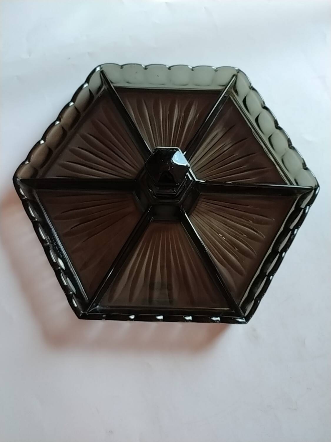 Val Saint Lambert serving dish. Art Deco.