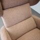 Mid-century wingback lounge chair in pink fabric, Czechoslovakia, 1970s