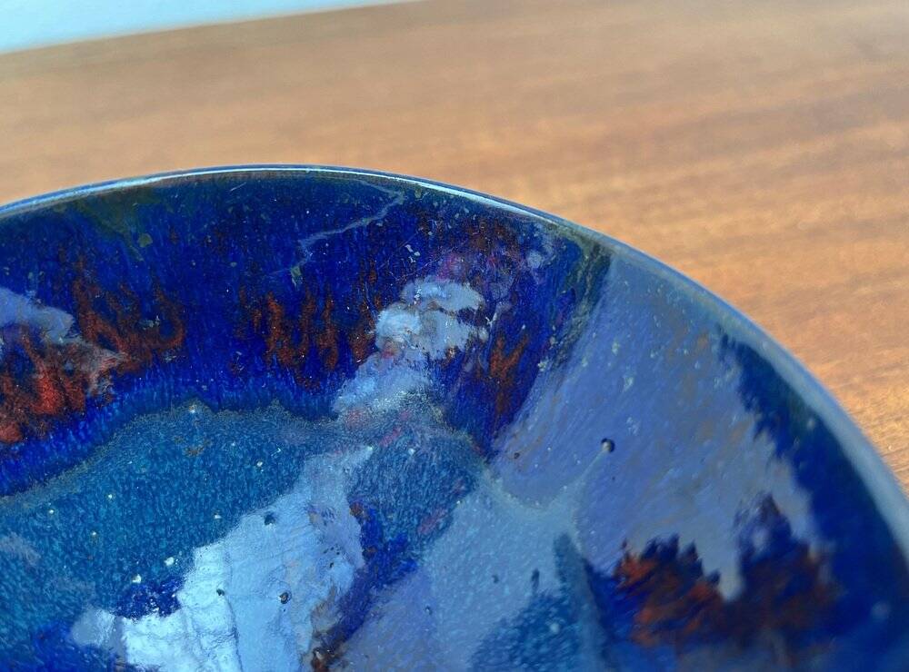 Mid-century German studio pottery bowl by Rainer Doss, 1960s.