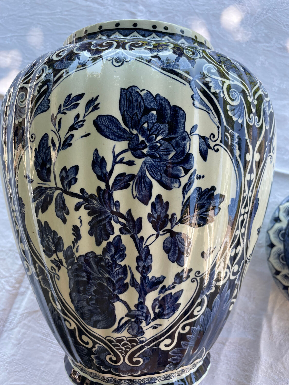 Delftware vase by Boch Royal Sphinx