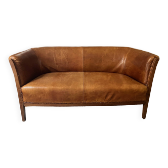 Leather bench