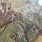 Peinture encadrée ancienne signée JJ