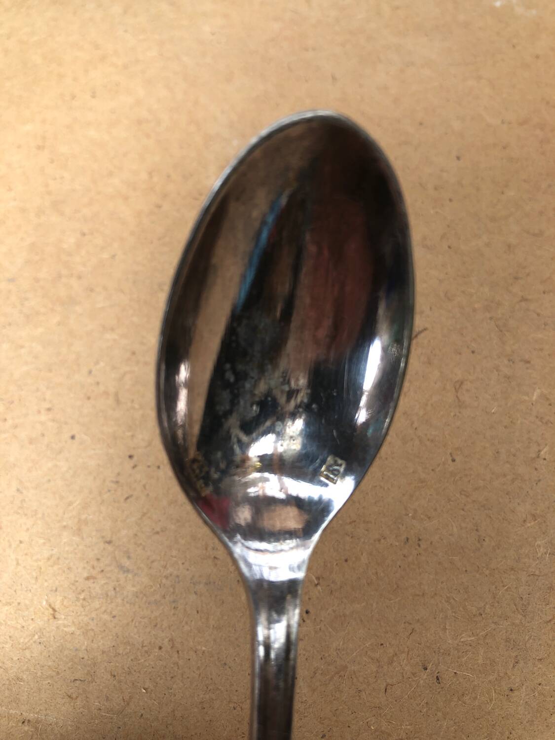 Series 12 old art deco coffee spoons vintage silver metal