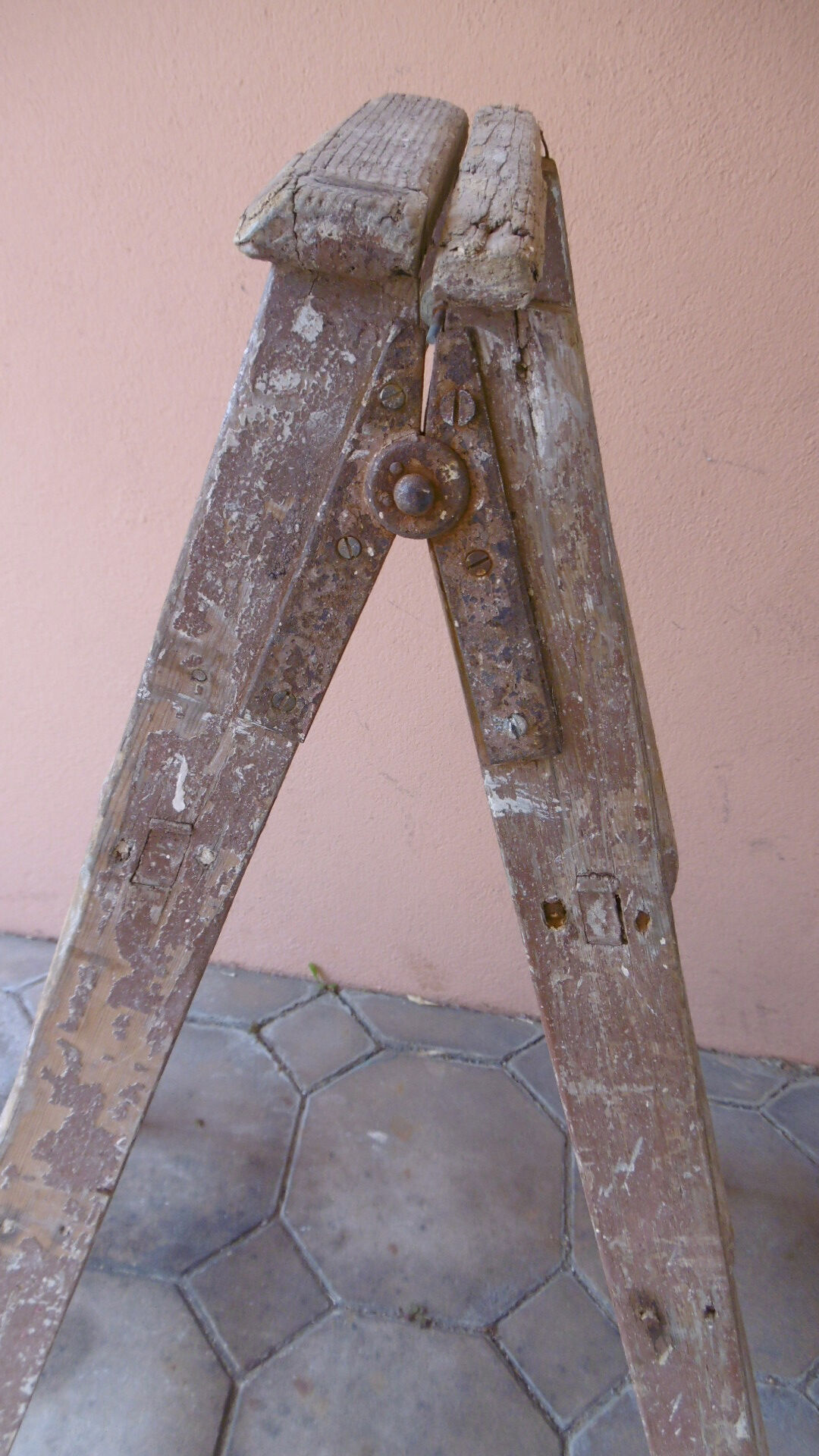 Painter's old steplady