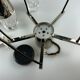 60s 70s hanging lamp cascade lamp 5 lights glass & chrome space age design