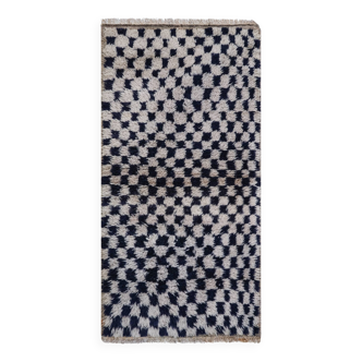 Vintage Turkish Oushak Rug Handwoven 77x140 cm