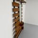 Scandinavian design teak wall unit with entrance door from the 70s