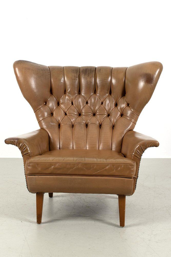 Fauteuil à oreilles vintage