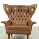 Fauteuil à oreilles vintage