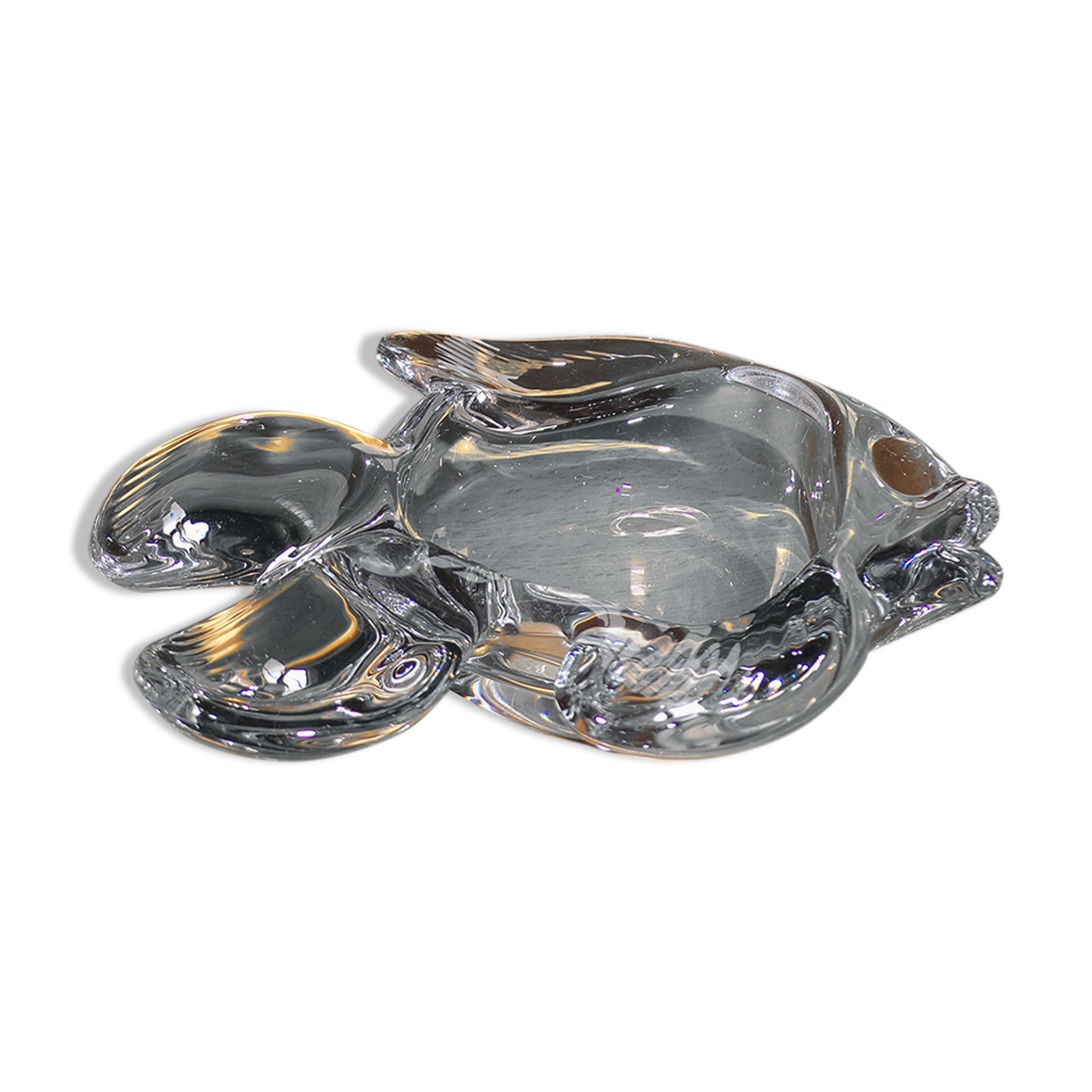 Crystal fish from Vannes France empty pocket