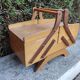 Sewing table, box wood vintage Scandinavian design