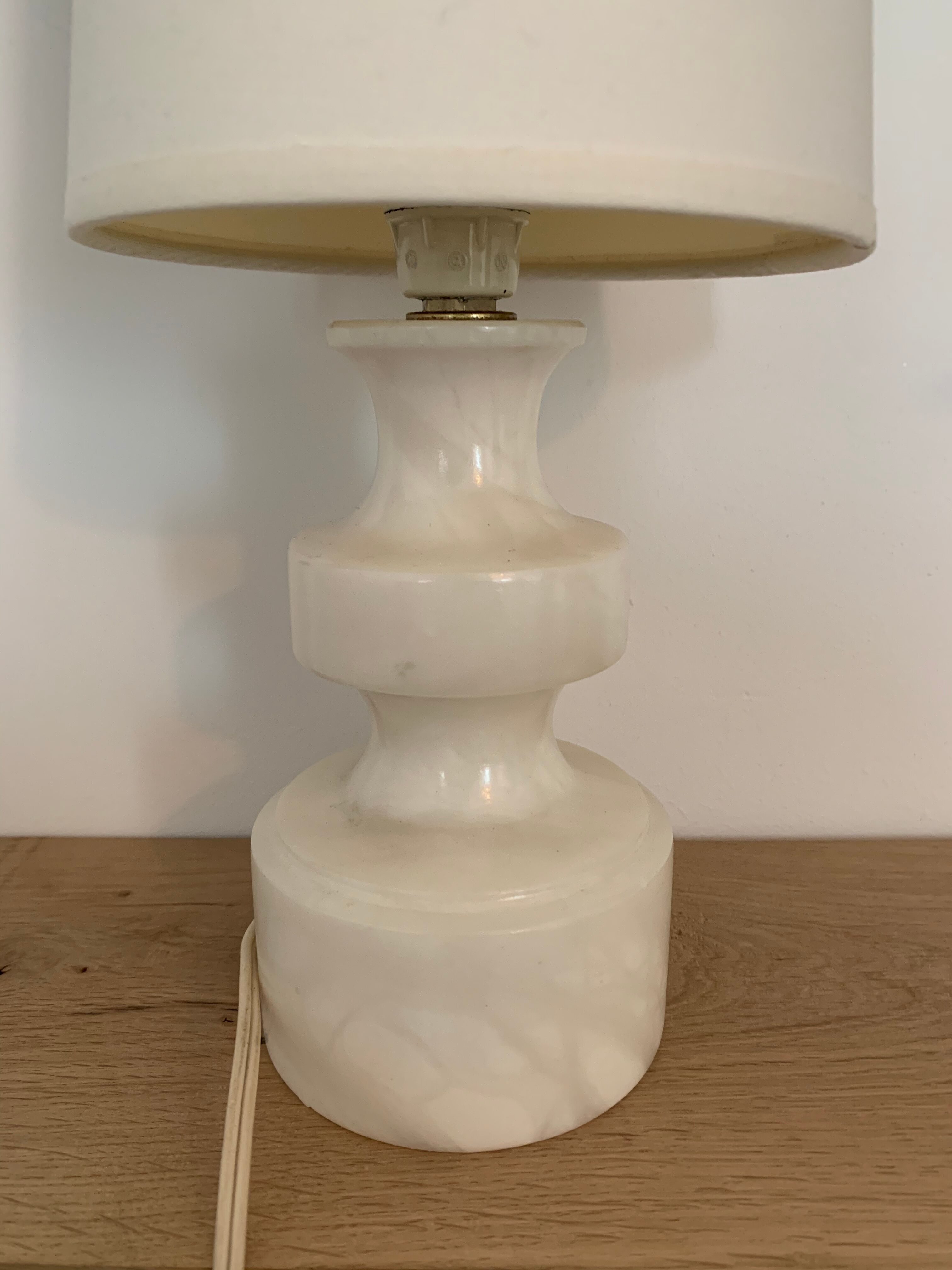 White marble lamp