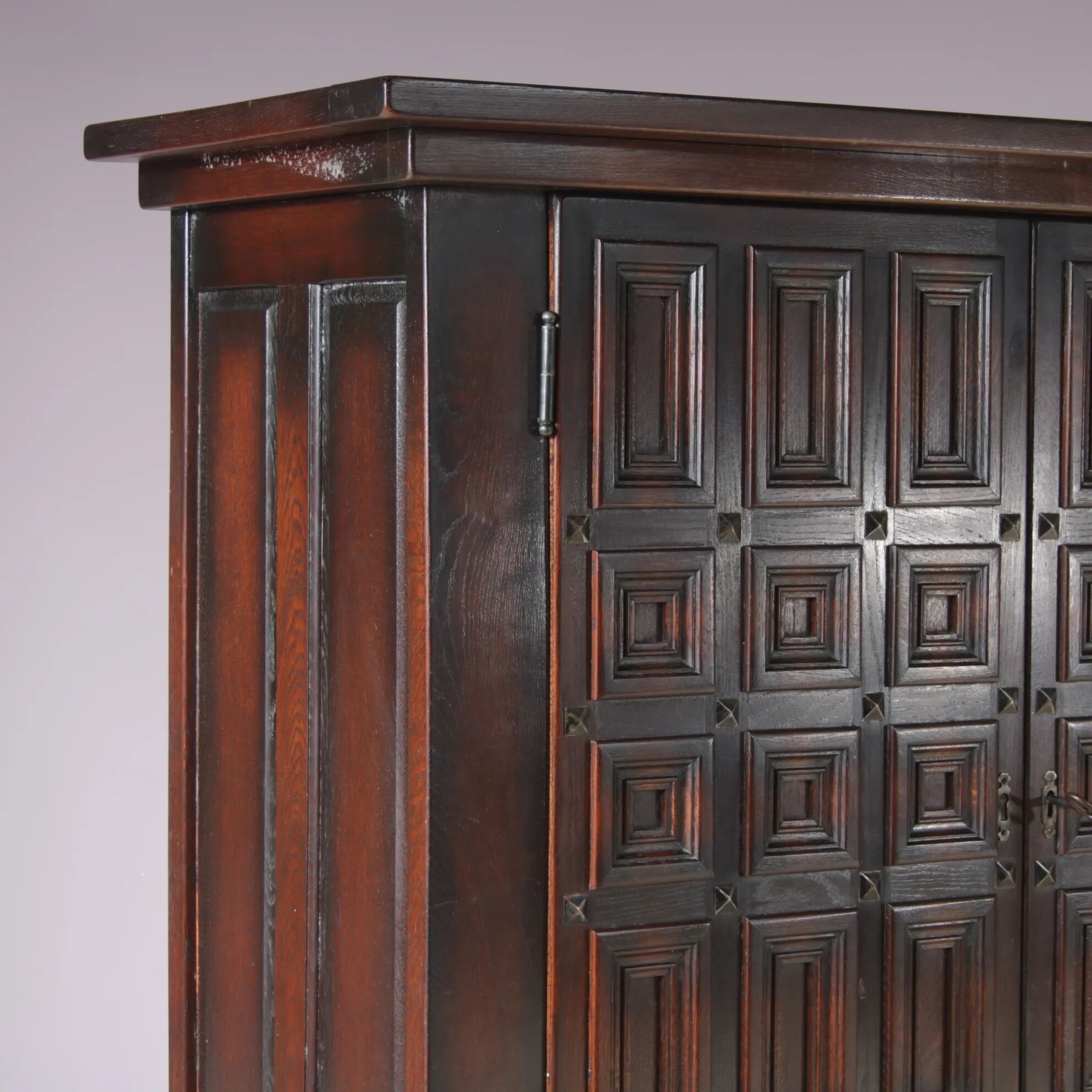 1960s Brutalist highboard cabinet from Spain