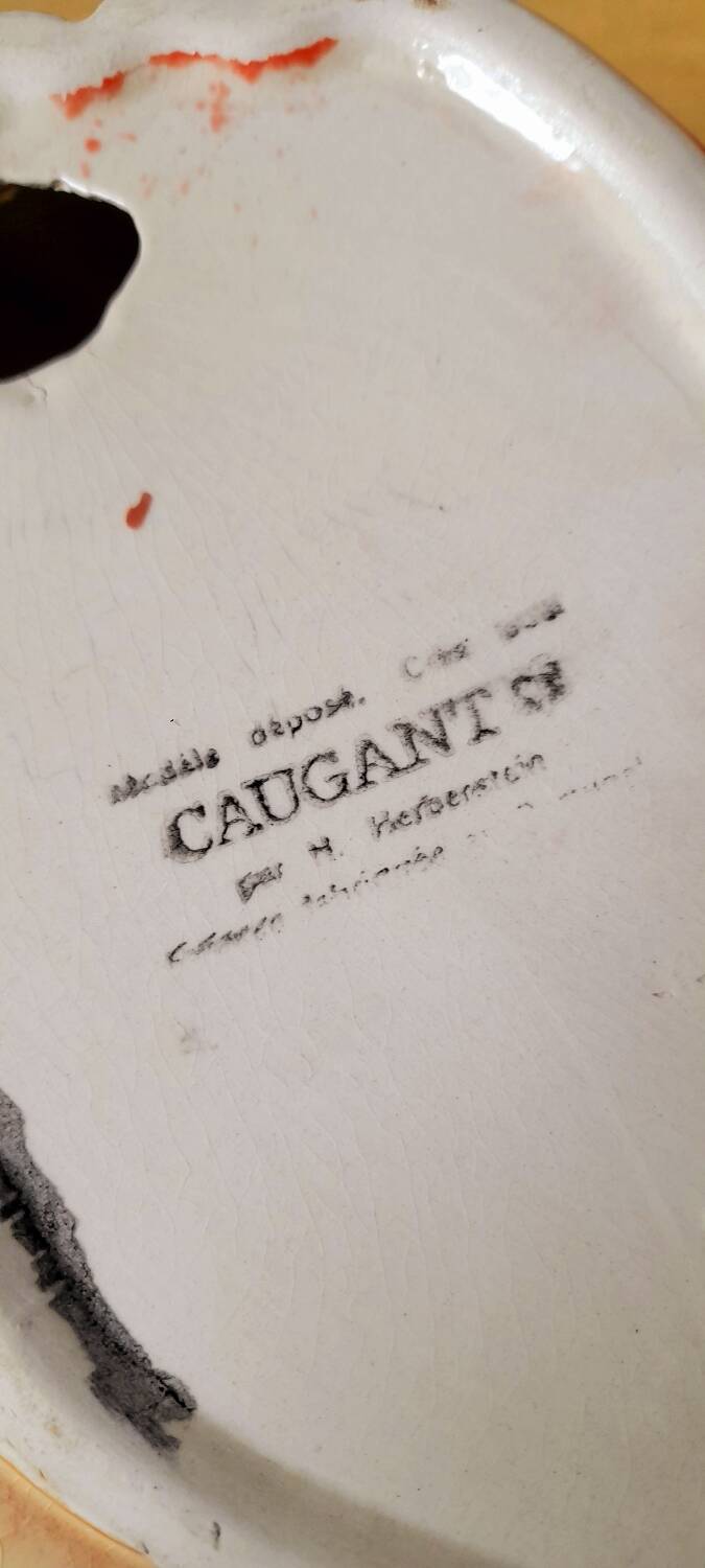 Ceramic crab terrine, M.Caugnant, 1950