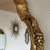 Baroque gilded wood mirror 60x40cm