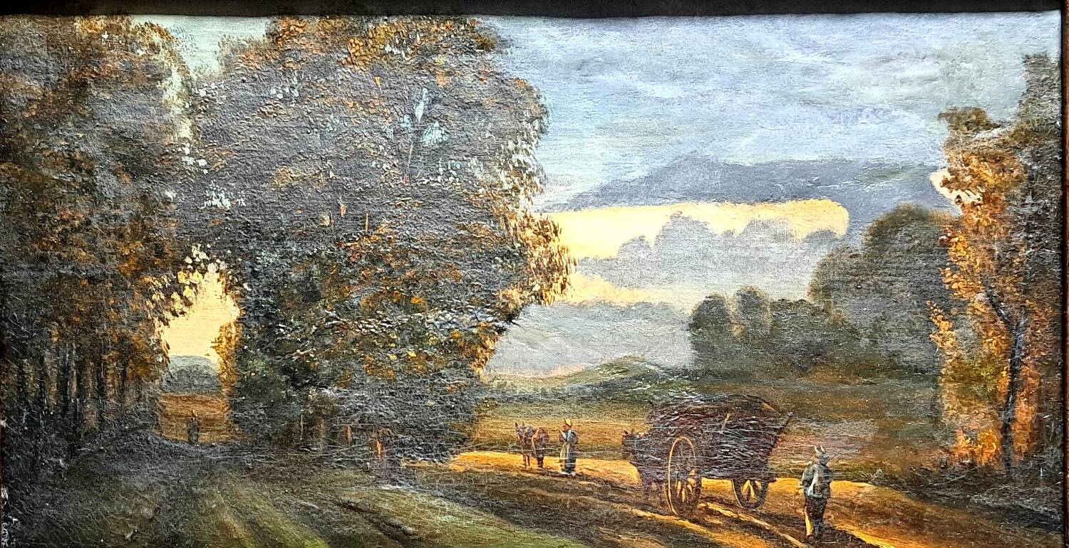 Impressionist painting - oil on canvas 1850 - HST French school