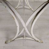 Table de jardin métal blanc