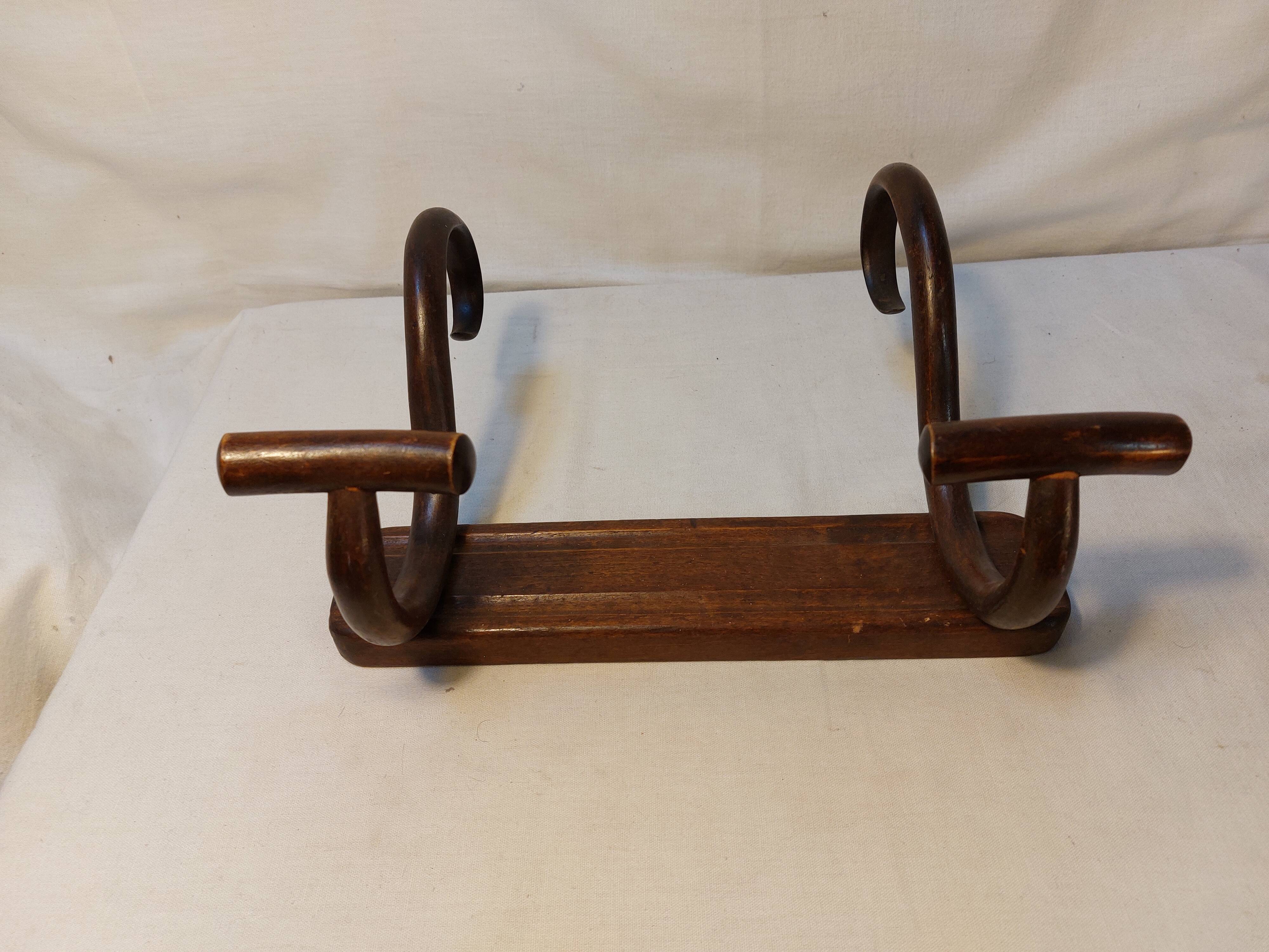 Baumann wall coat rack in curved wood - Hat rack - 1920s