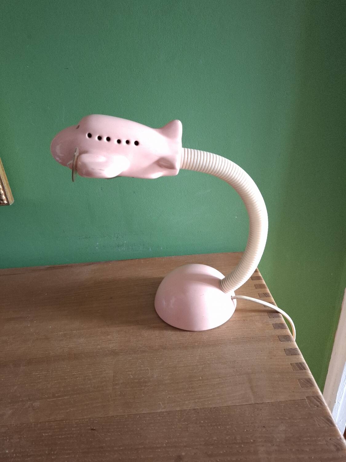 Ceramic airplane lamp