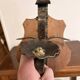 Antique Candle Holder Wall Sconce Wrought Iron Gothic Rustic Candle Holder