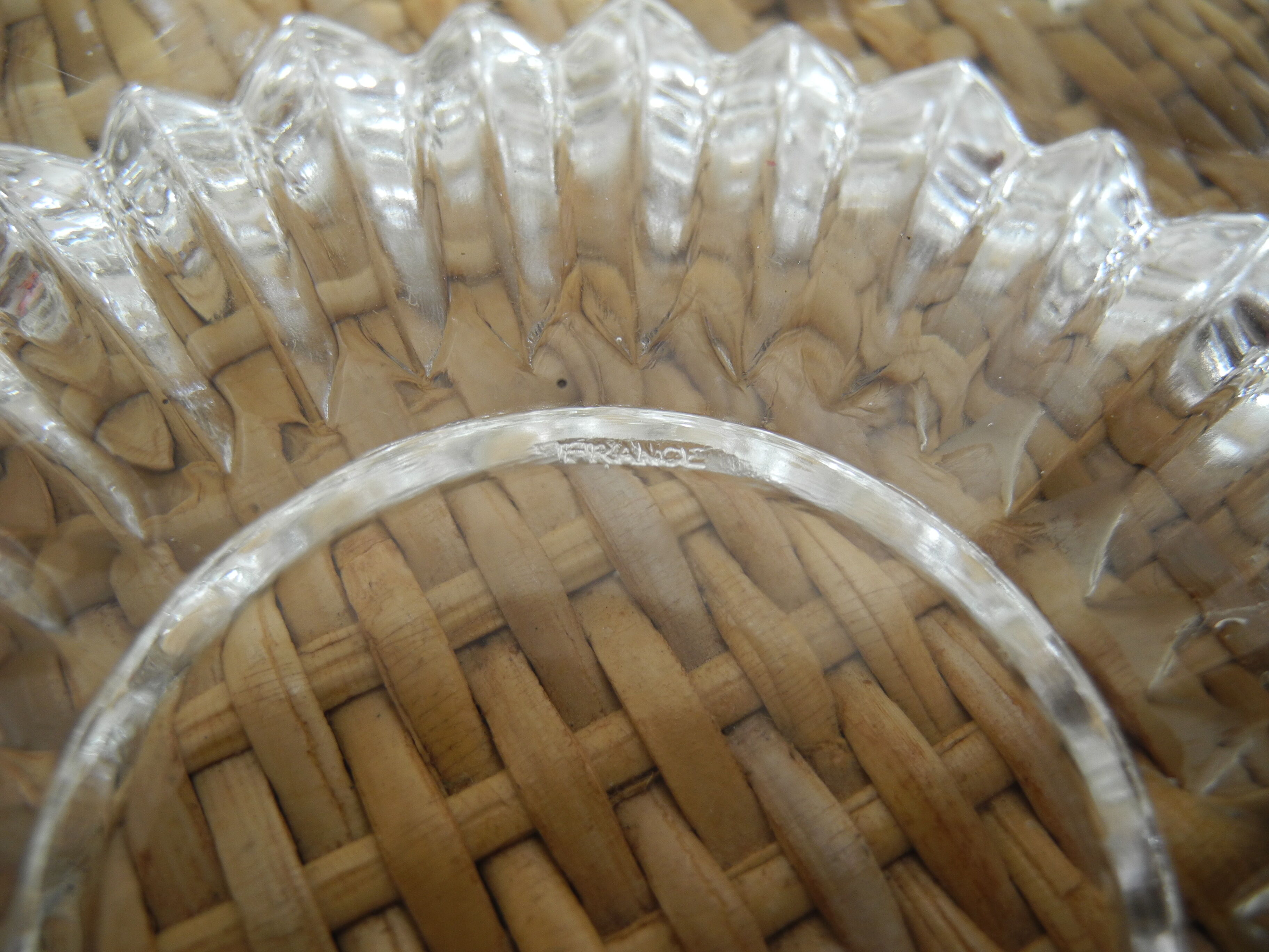 Vintage decorative glass ashtray