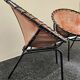 Hans Olsen Suede lounge chair pair for Lusch – 1950s mid-century