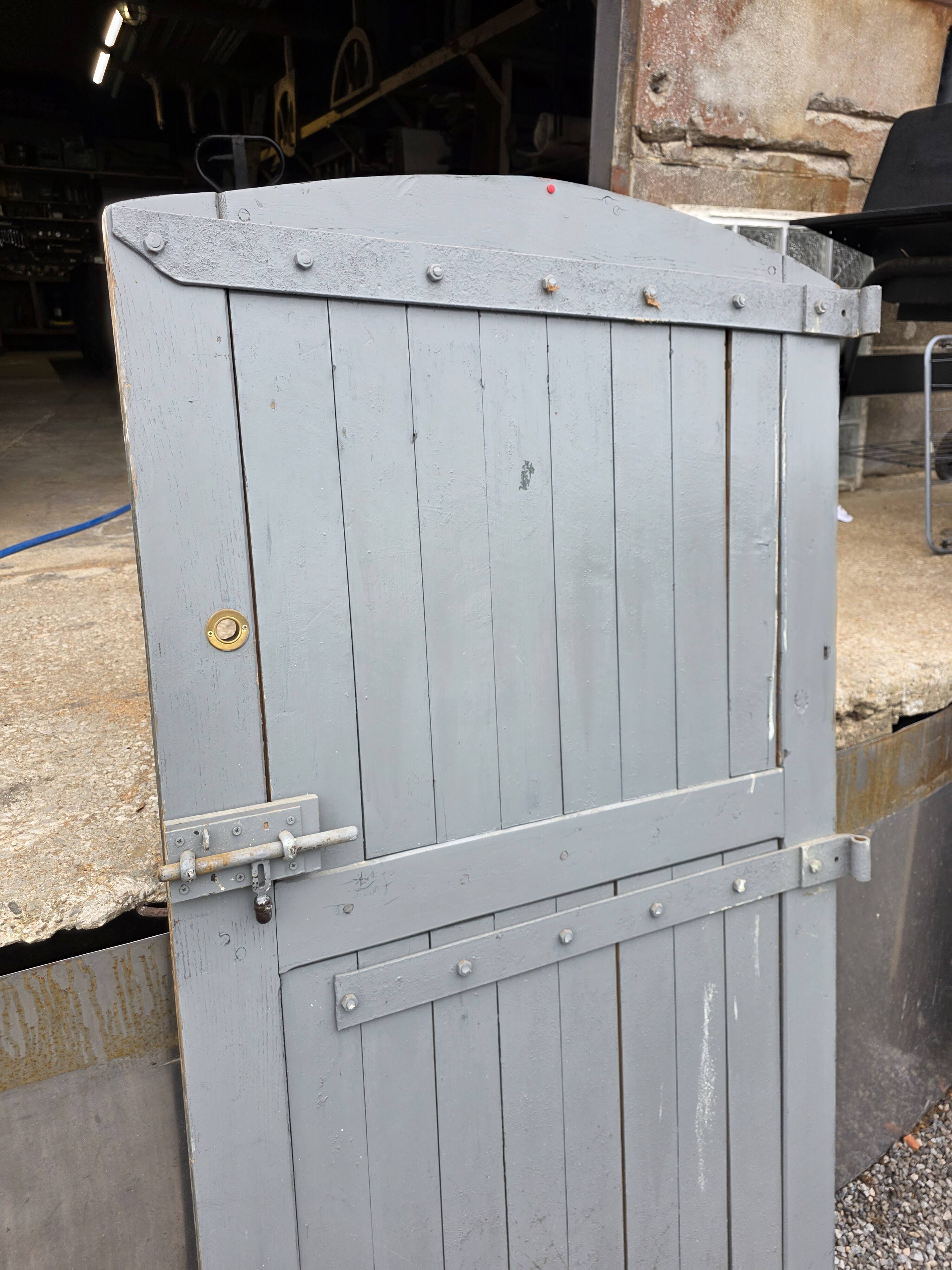 Solid oak door from the 19th century.