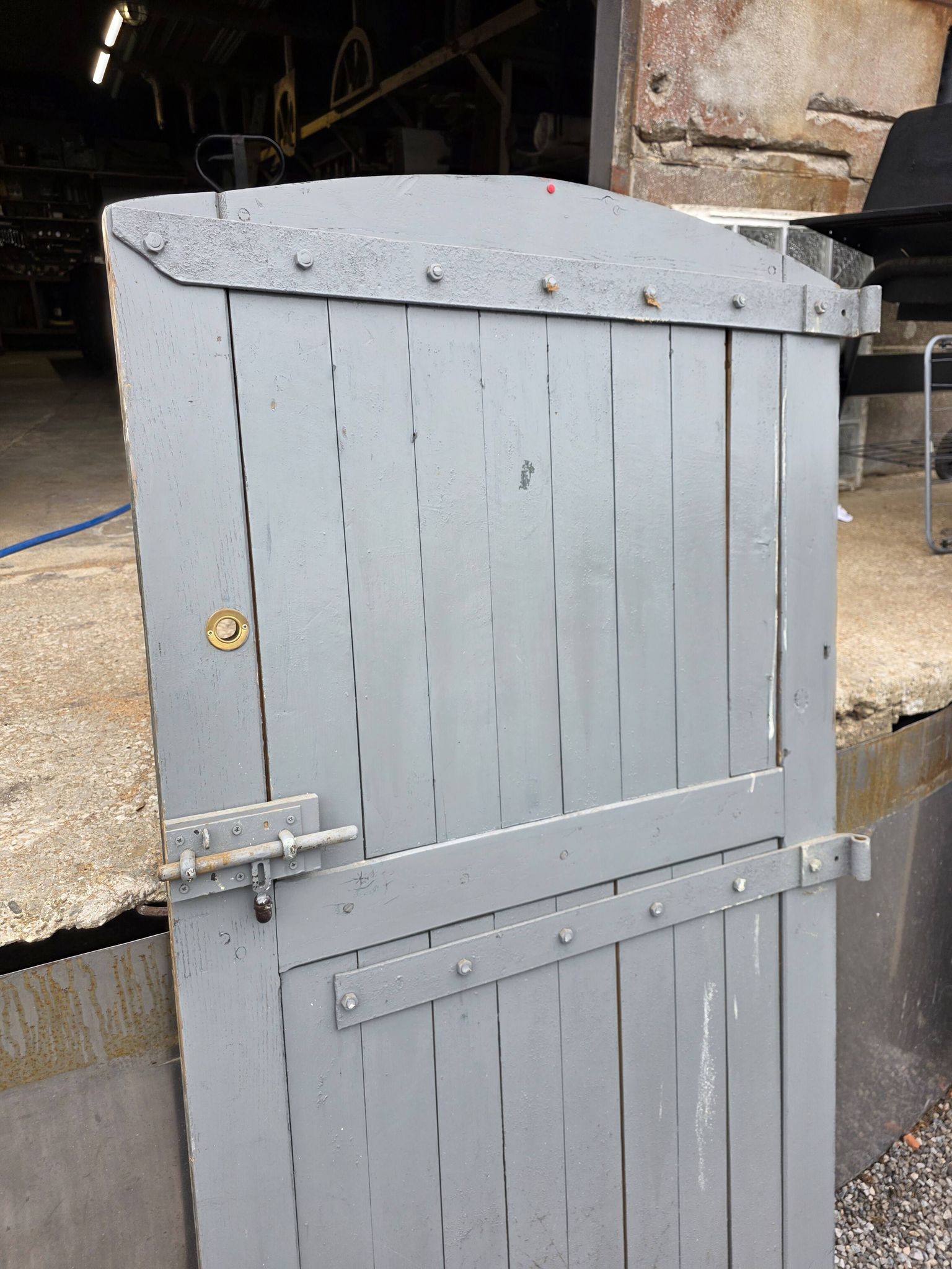 Solid oak door from the 19th century.