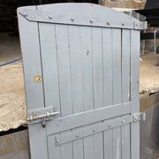 Solid oak door from the 19th century.