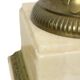 Antique Column Pedestal Onyx Marble and Bronze 19th Century 115cm